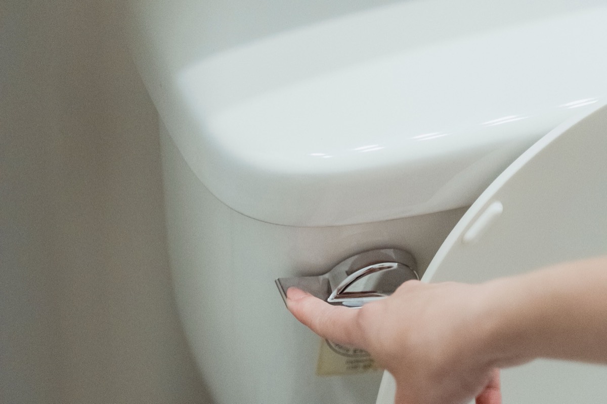 Toilet flush handle repair